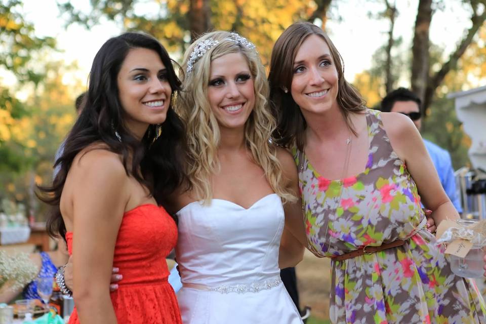 Bride and her bridesmaid