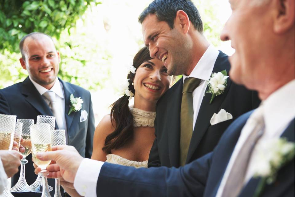 Bride beautiful smile