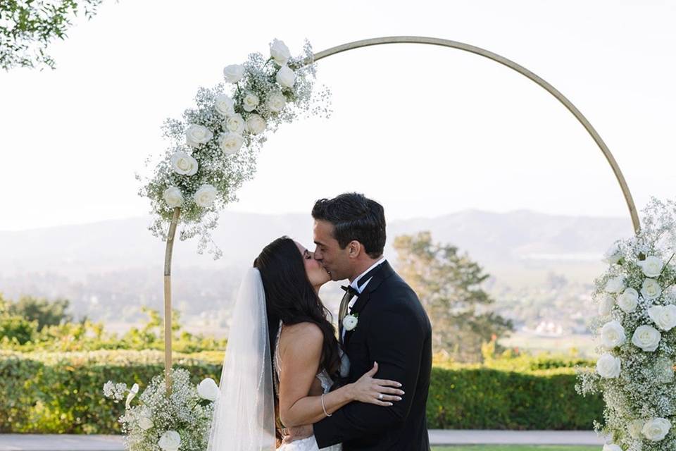 White rose backdrop