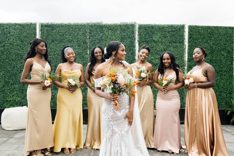 Bridemaids fall bouquet