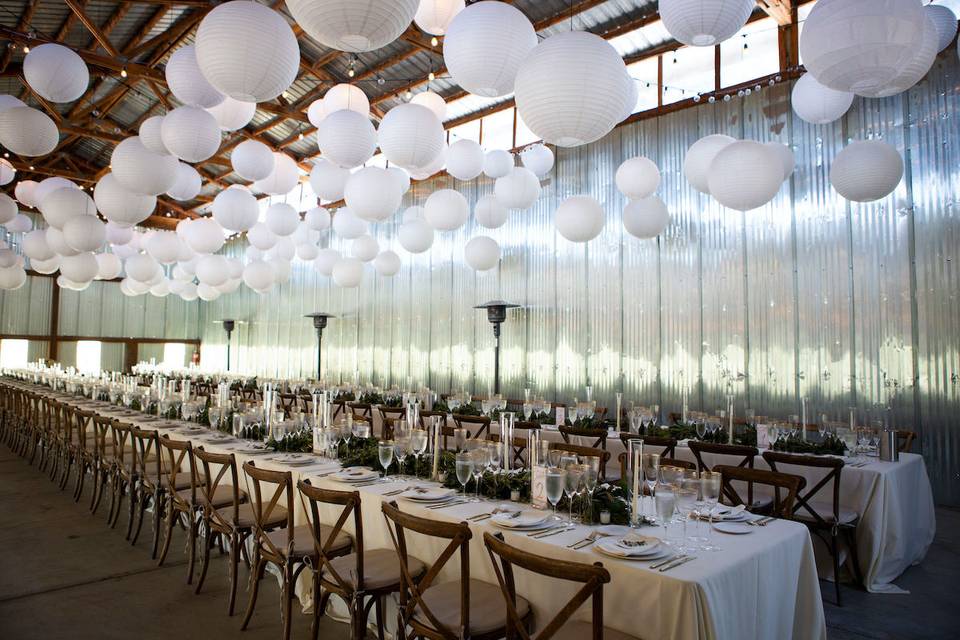 Long table reception