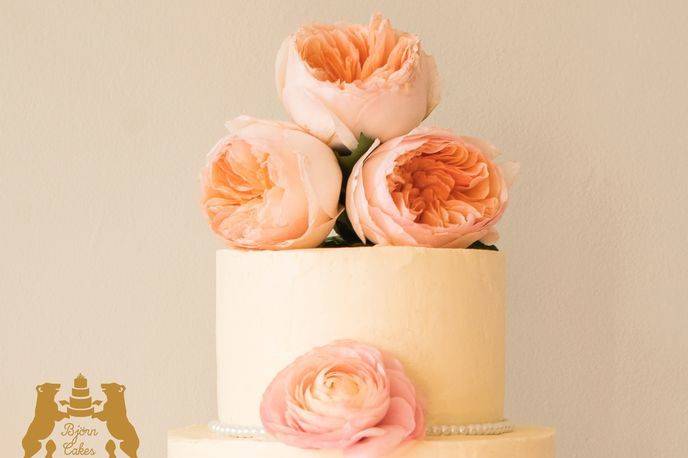 Floral cake topper