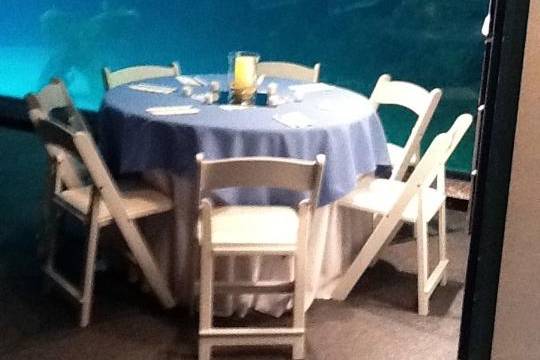 Aquarium wedding rentals