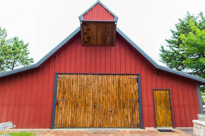 The big red barn