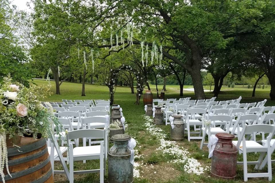 White chairs