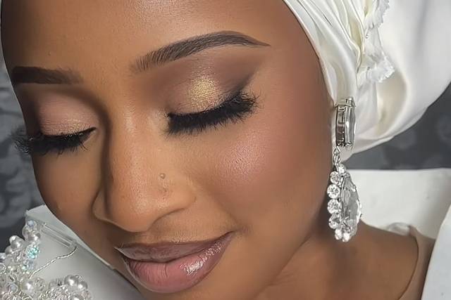 Makeup and turban by me