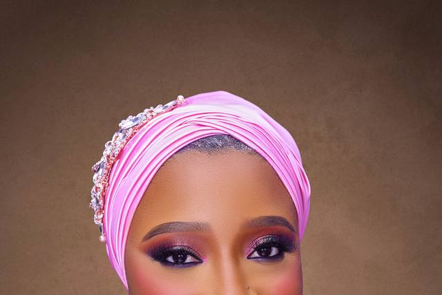 Makeup and turban by me