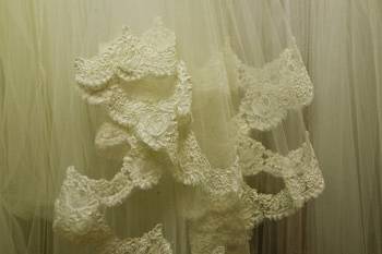 View our custom hand-made lace veils.