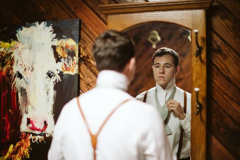 Groom's Final Touches