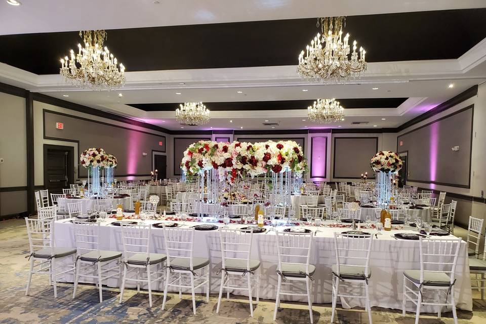 Head table with stage