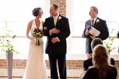 Indoor wedding ceremony