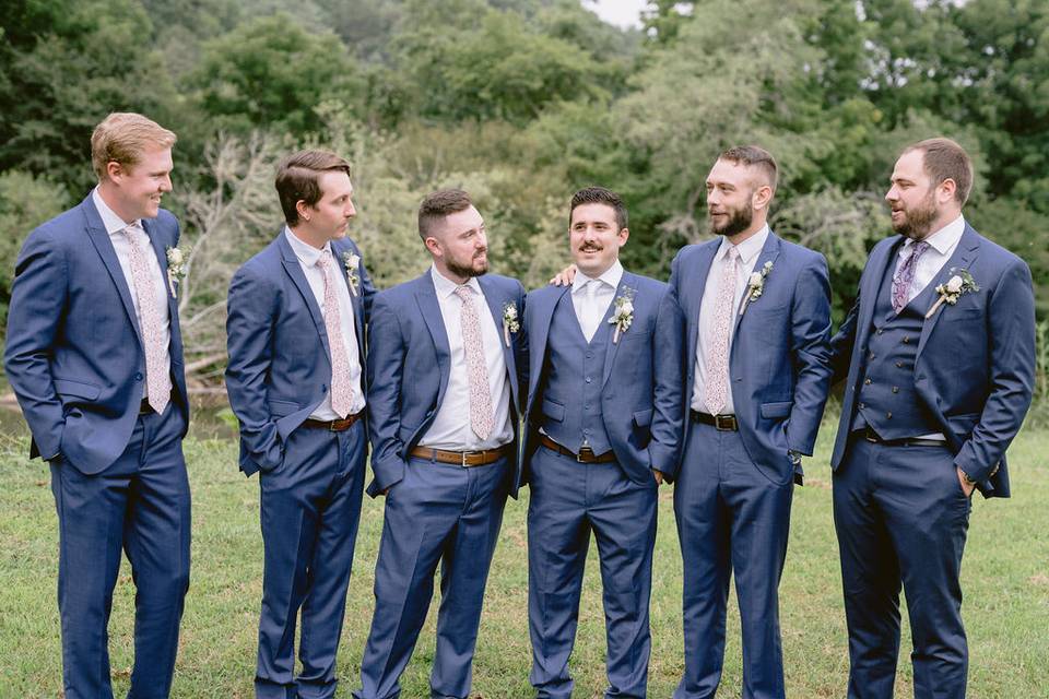 The groom and his boys