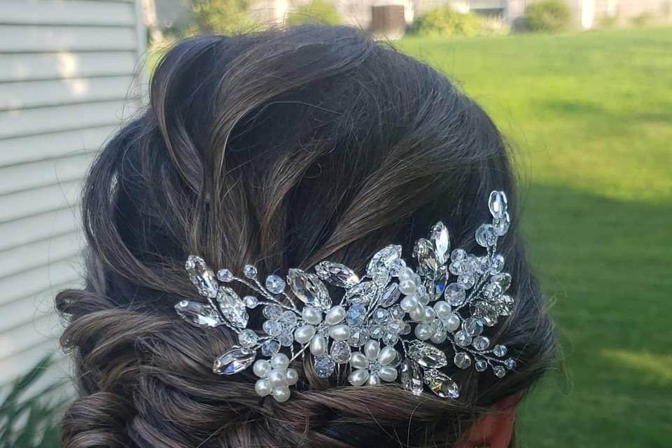 Bridal updo