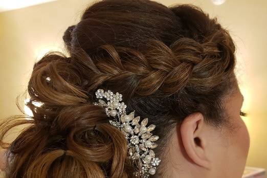 Braided updo