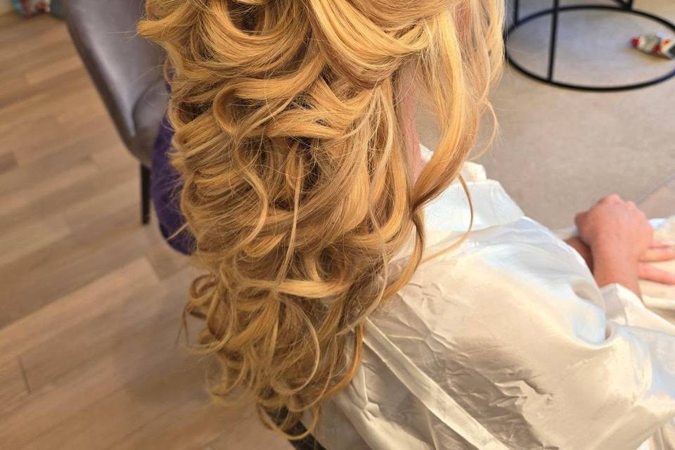 Textured updo
