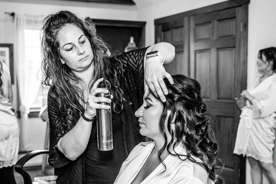 Bridal half up half down