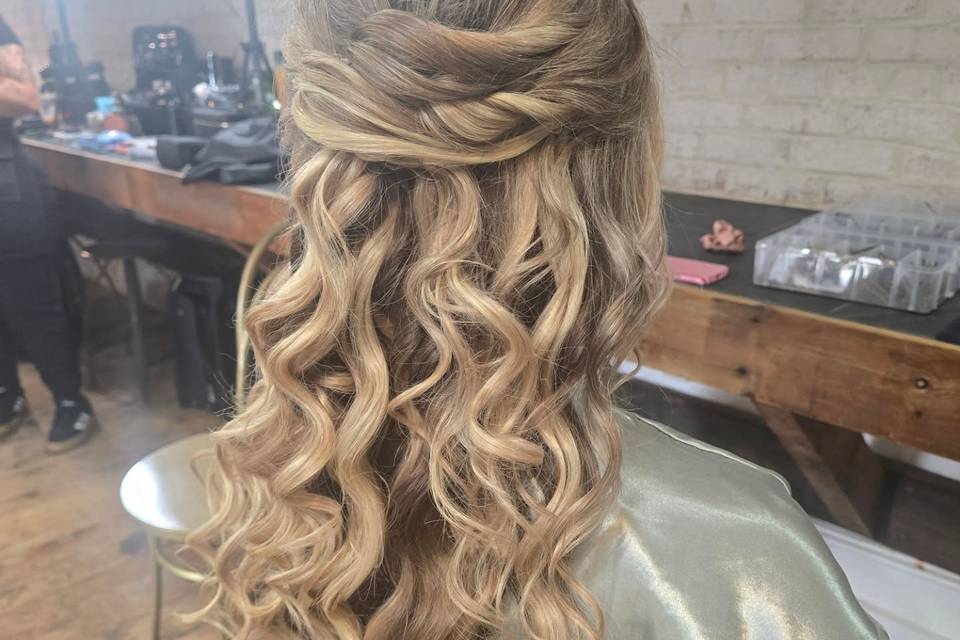 Half up half down