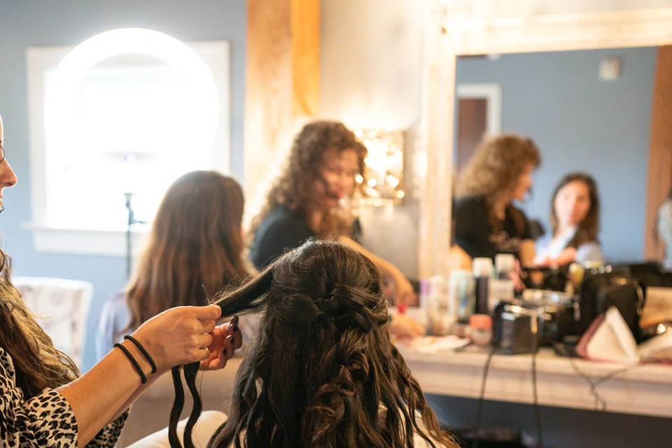 Bridal half up half down