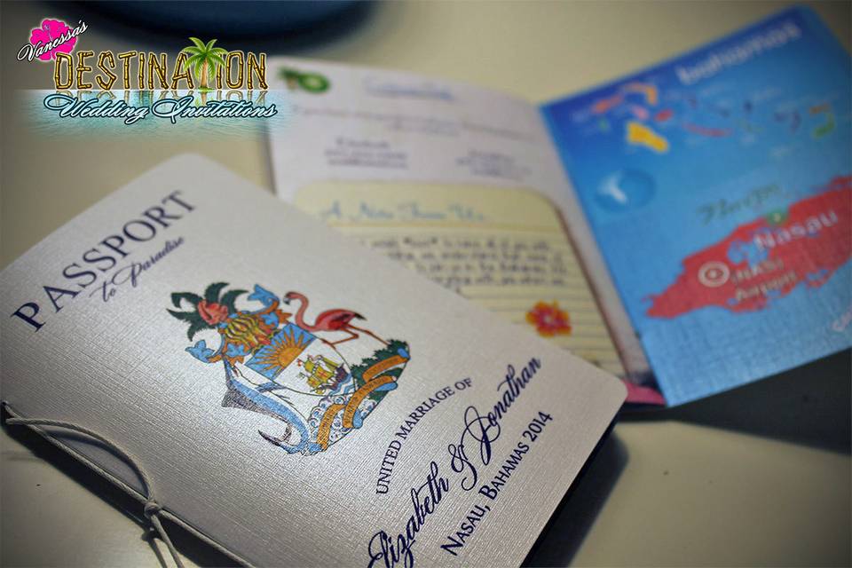 Vanessa's Destination Wedding Invitations