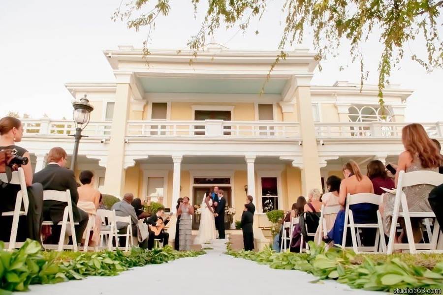 Ceremony outdoors