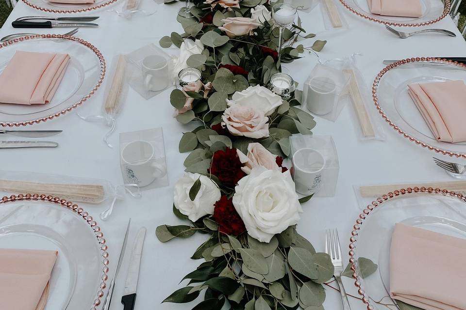 Eucalyptus Garlands w/Flowers