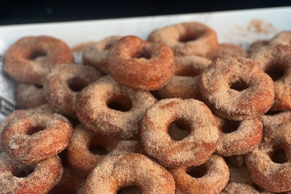 Homemade Cinnamon Sugar Donuts
