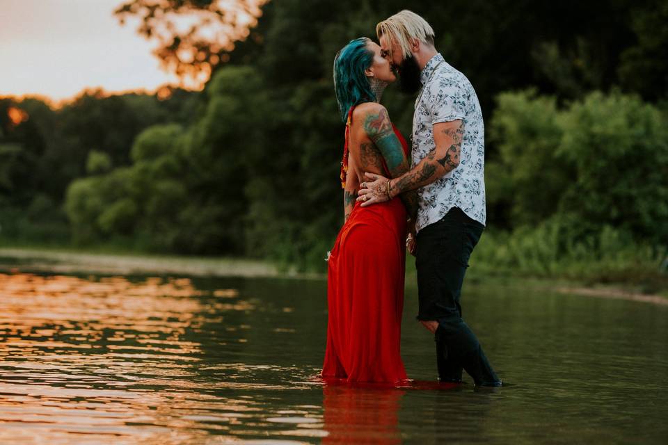 Beach engagment photos