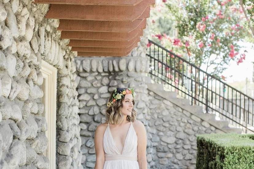 Flower Crown & Bridal Bouquet