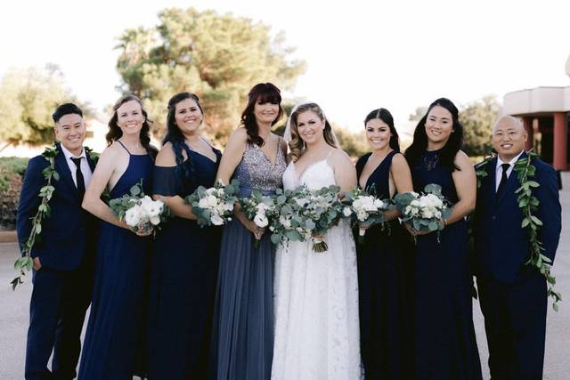 Bridal party by team