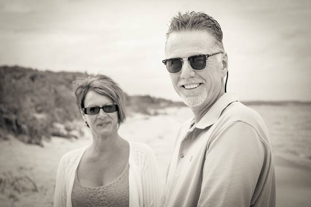 On the beach