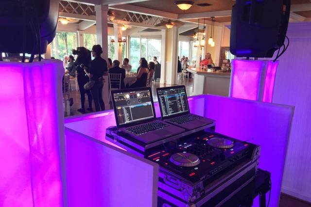 Dj booth for events and weddings