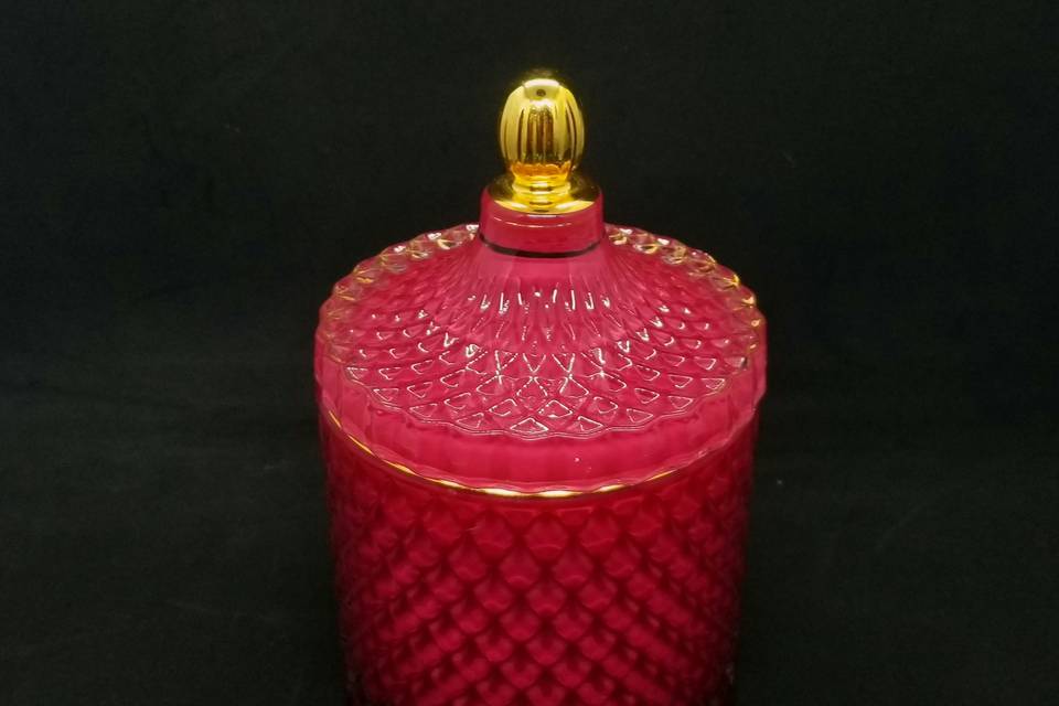 Red crystalware