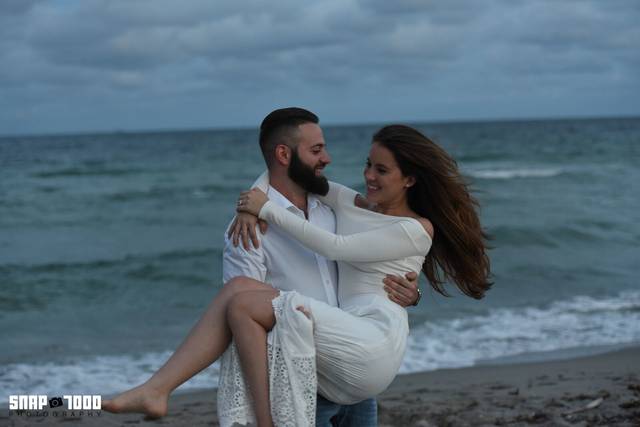 At the beach