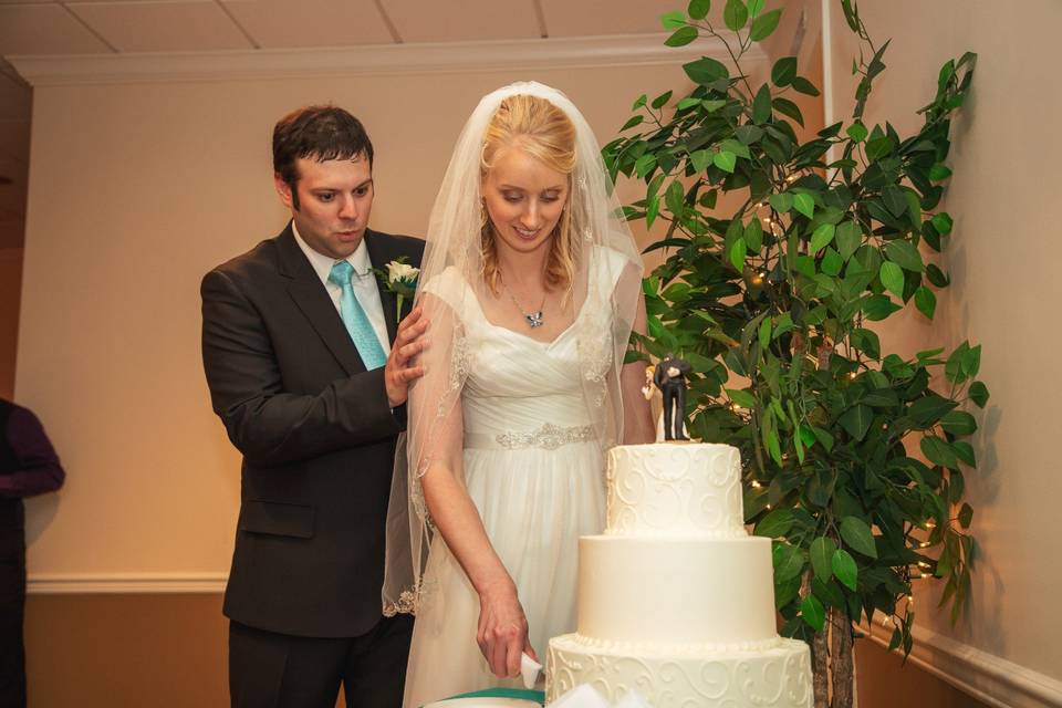 Cutting the cake