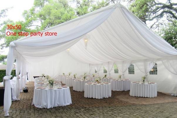 30x50 Tent with draping
