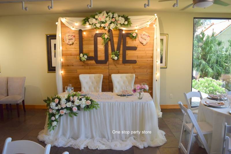 Wedding wooden backdrop