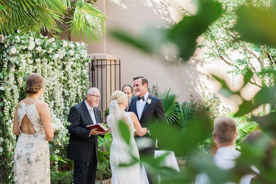 Courtyard vows