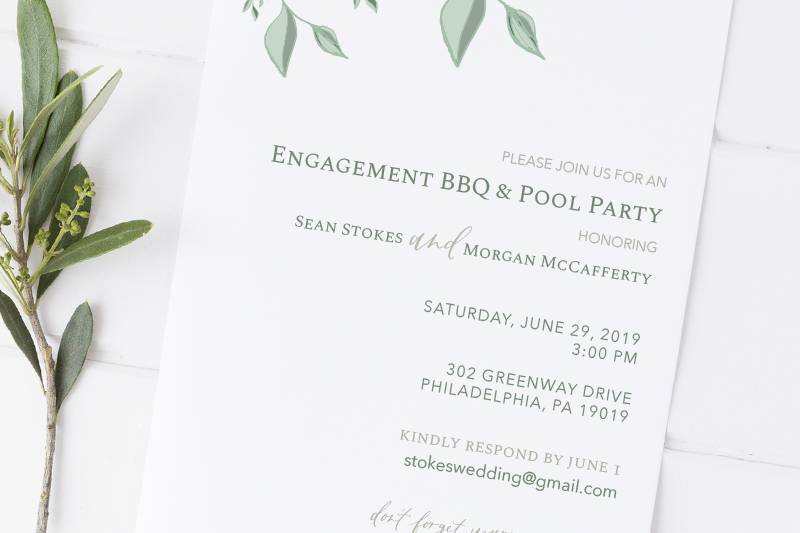 Greenery Engagement Party