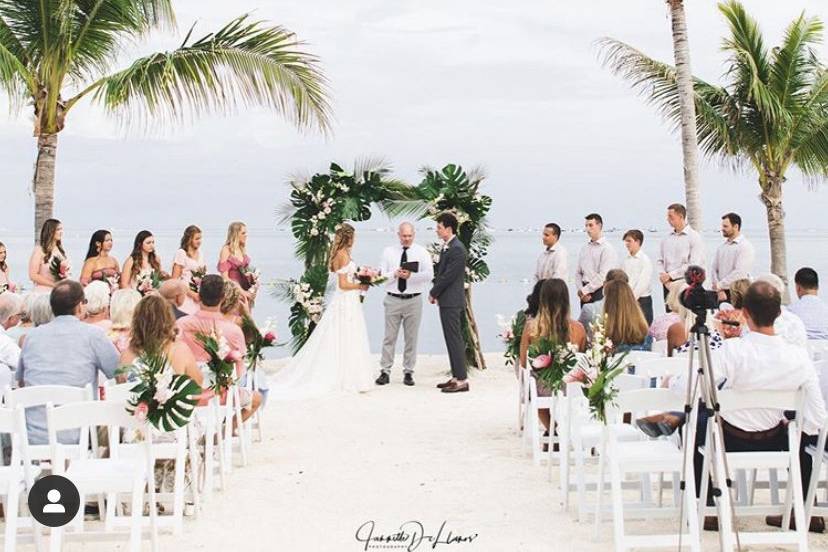 Ceremony on Sunrise Beach