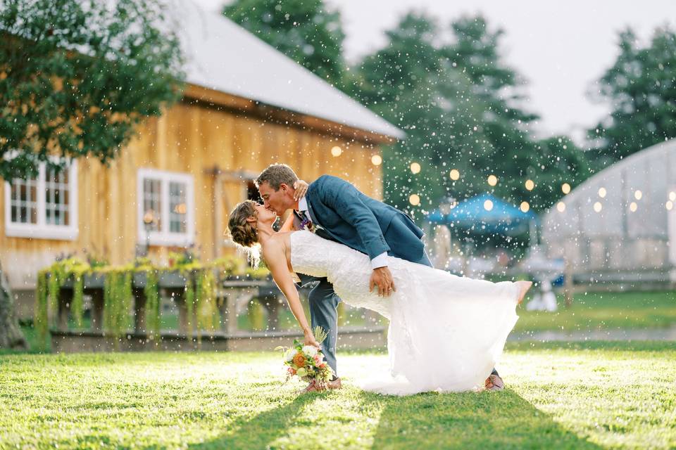 Rain Photo- Farmhouse Flowers