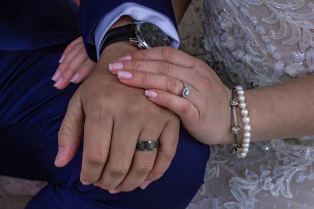 The rings, both his and hers
