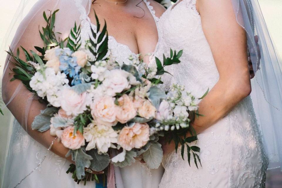 Holding a bouquet together