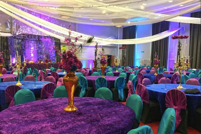 Peacock themed Reception