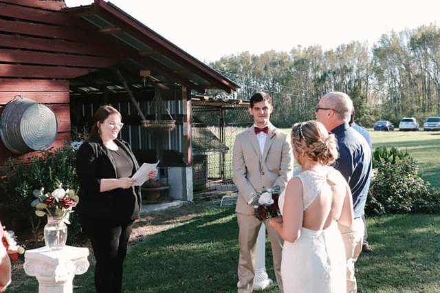 Bride and groom