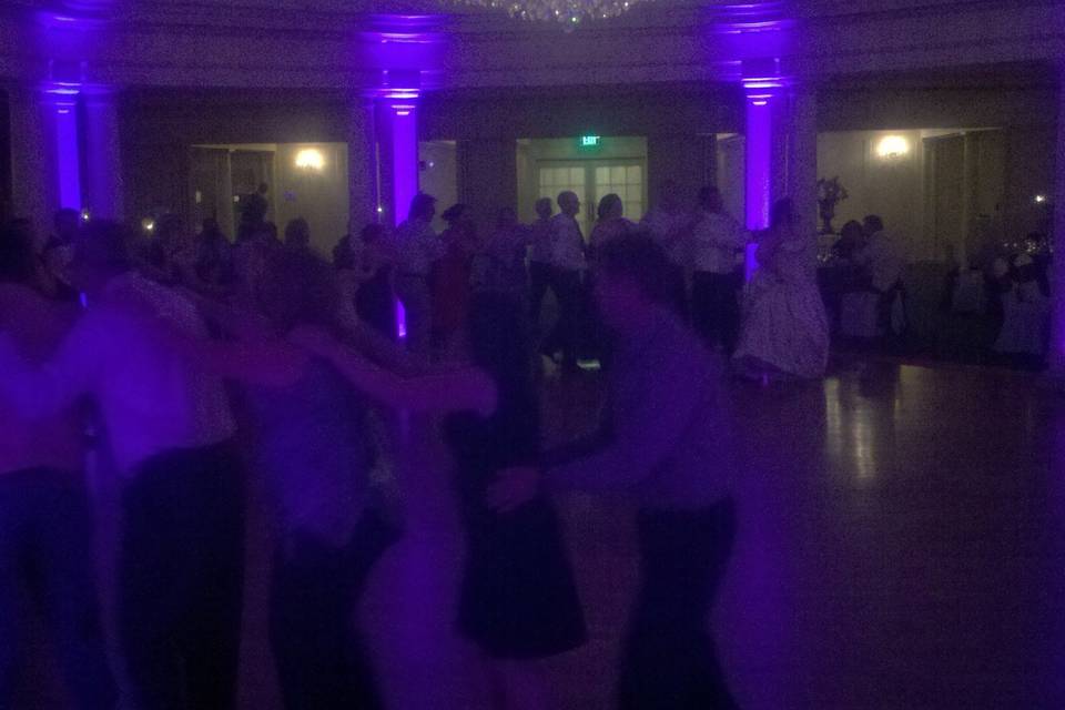 Guests dancing