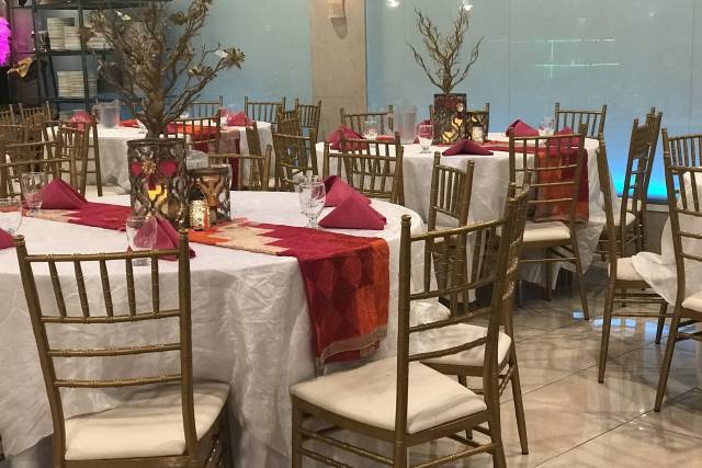 Gold chairs