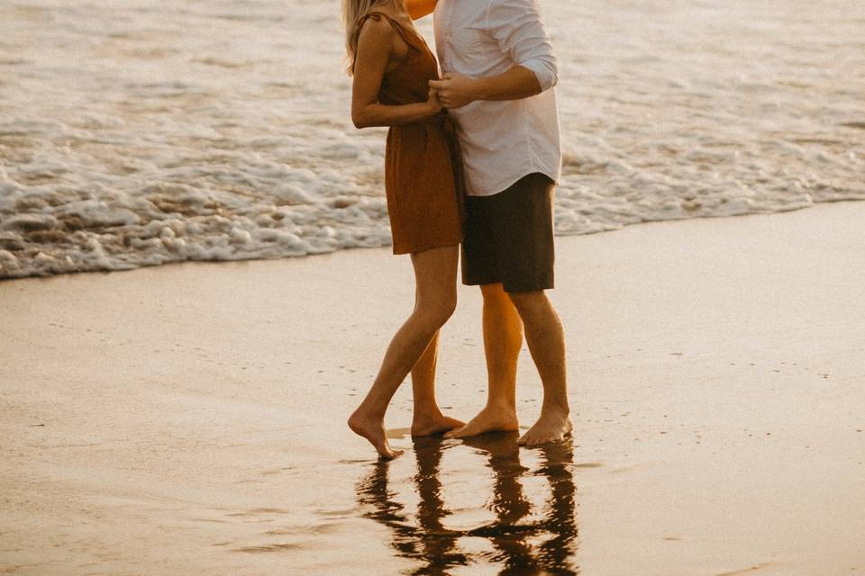 Engagement on the beach