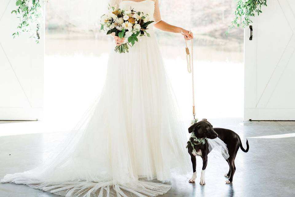 Wedding party bouquets