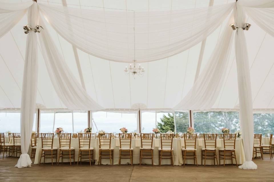 Sail Cloth Tent Reception