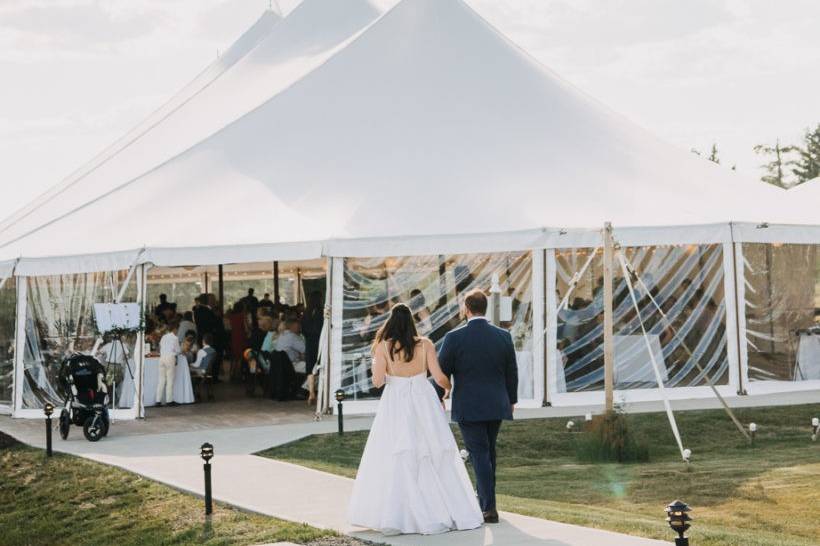 Sail Cloth Tent Reception